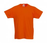 Goedkope Oranje kinder T-shirt Fruit of the Loom Original T